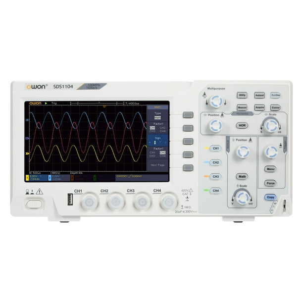 Fesjoy SDS1104 4-CH Digital Storage Oscilloscope with 7-inch LCD Display Handheld Portable Oscillometer 100MHz 1GS/s Fesjoy SDS1104 4-CH Digital Storage Oscilloscope with 7-inch LCD Display Handheld Portable Oscillometer 100MHz 1GS/s